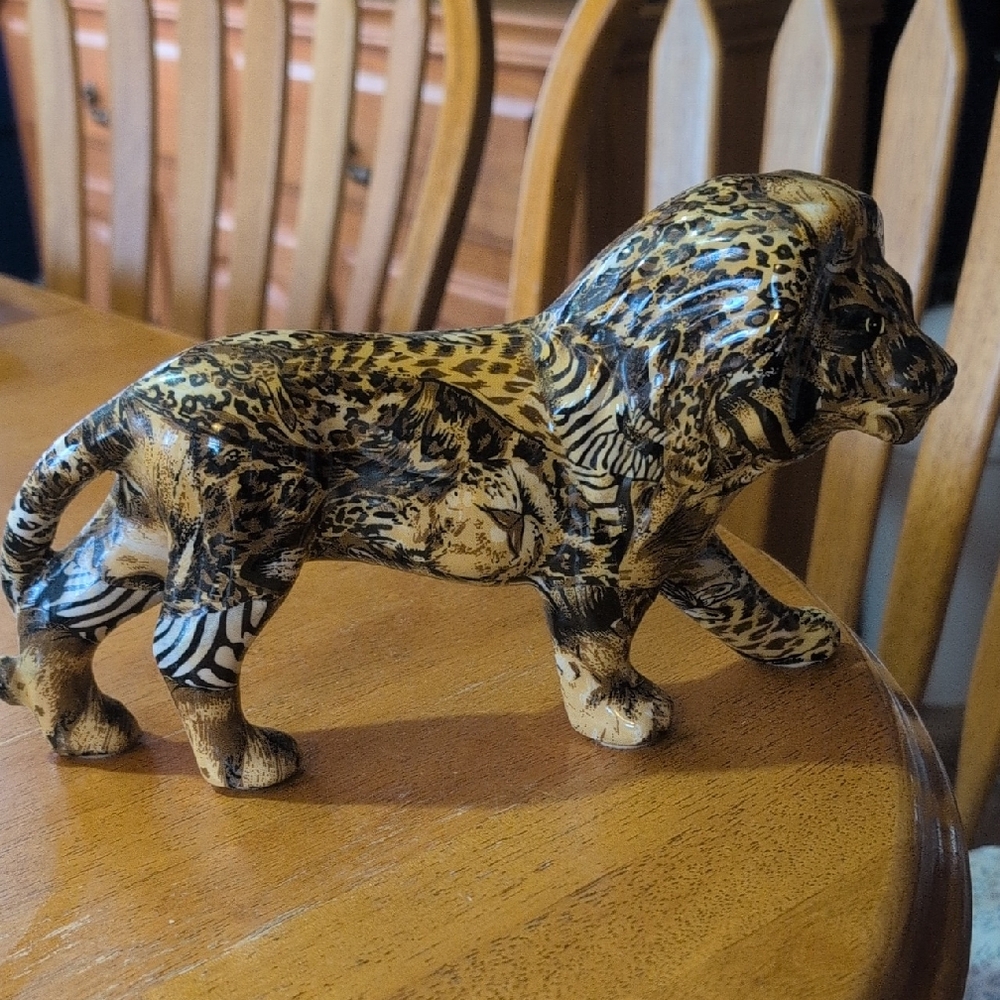 Artistic Safari Lion Sculpture